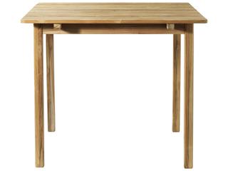 FDB Mobler Outdoor Sammen Natural Teak Square Dining Table