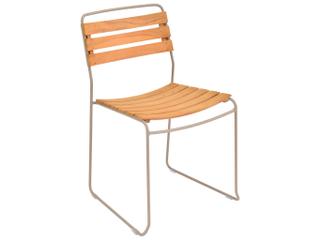 Fermob Surprising Steel Teak Dining Chair Set of 2