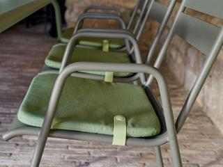 Fermob Color Mix Bistro Eucalyptus Green Patio Cushion