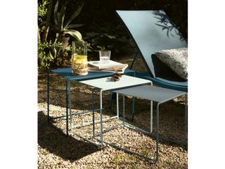 Fermob Oulala Retro Bouquet Steel Rectangular Nesting Tables