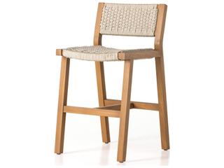 Four Hands Outdoor Delano Stool Natural Teak Counter
