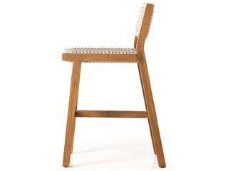 Four Hands Outdoor Delano Stool Natural Teak Counter