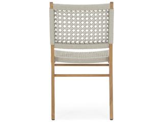 Four Hands Outdoor Solano Natural Teak / Ivory Rope Dining Chair