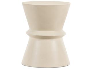 Four Hands Outdoor Lina End Table Parchment White