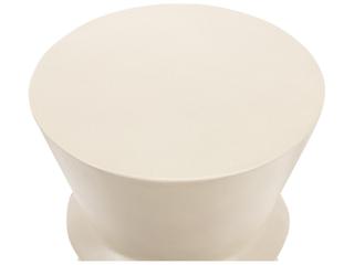 Four Hands Outdoor Lina End Table Parchment White