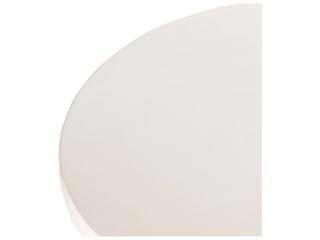 Four Hands Constantine Parra Round Plaster Molded Concrete White End Table
