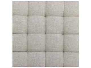 Four Hands Outdoor Solano Natural Teak / Faye Ash Cushion Ottoman