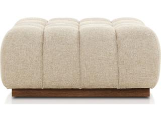 Four Hands Outdoor Solano Teak Cushion Ottoman