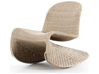 Four Hands Grass Roots Vintage White Polyethylene Rocking Chair