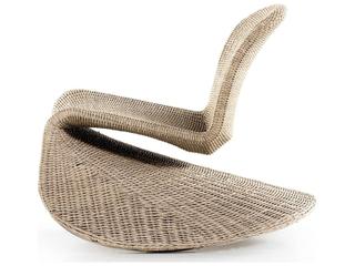 Four Hands Outdoor Grass Roots Vintage White Polypropylene Rocking Chair