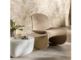 Four Hands Outdoor Grass Roots Vintage White Polypropylene Rocking Chair