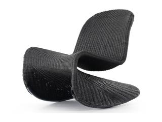 Four Hands Outdoor Grass Roots Vintage Coal Polypropylene Rocking Chair