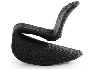 Four Hands Outdoor Grass Roots Vintage Coal Polypropylene Rocking Chair