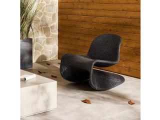 Four Hands Outdoor Grass Roots Vintage Coal Polypropylene Rocking Chair