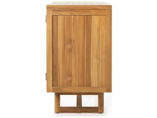 Four Hands Outdoor Duvall Natural Teak / Faux Rattan Rectangular Sideboard