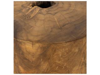 Four Hands Outdoor Kyra End Table Aged Natural Teak