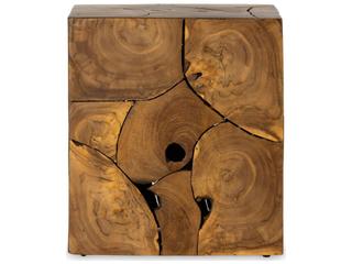 Four Hands Outdoor Providence Teak Root Square End Table