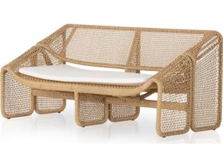 Solano Selma Outdoor Sofa Faux Hyacinth