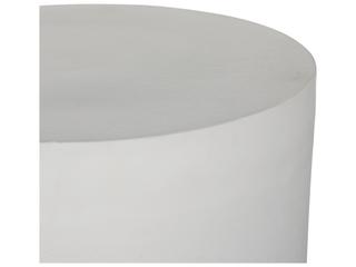Four Hands Outdoor Javi End Table Matte White Cast Aluminum