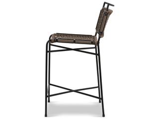 Four Hands Outdoor Wharton Stool Satin Black Counter
