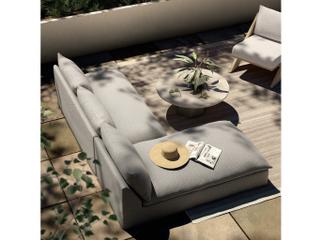 Four Hands Outdoor Grant 2 pc Sectional Faye Ash