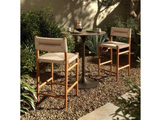 Four Hands Outdoor Grass Roots Lomas Counter Stool