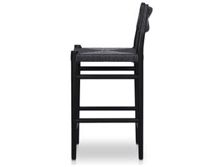 Four Hands Outdoor Grass Roots Teak Wicker Counter Stool