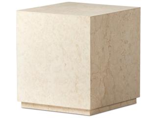 Four Hands Outdoor Oakland Square End Table Cream Marble