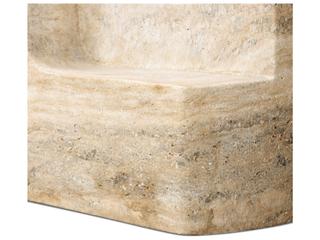 Four Hands Chandler Oval Concrete Textured Sandy Grey End Table