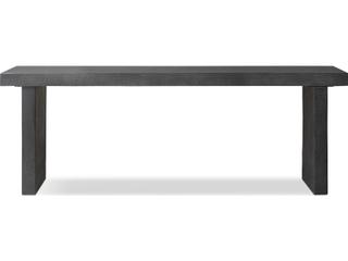 Four Hands Outdoor Chandler Huesca Distressed Graphite Concrete Teak Rectangular Console Table