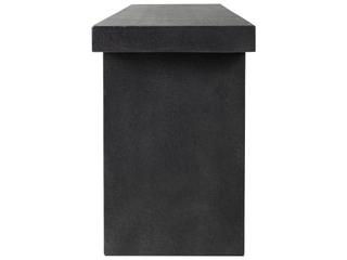 Four Hands Outdoor Chandler Huesca Distressed Graphite Concrete Teak Rectangular Console Table