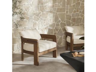 Four Hands Outdoor Pembrook Teak Cushion Lounge Chair