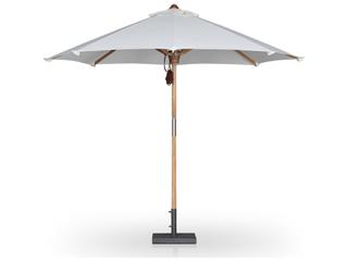 Four Hands Outdoor Garwood Baska Arashi Salt Fine Sanded Teak Umbrella