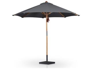 Four Hands Garwood Baska Arashi Graphite Round Teak Umbrella