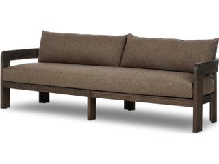 Jackson Outdoor Sofa 96 Inch with Ellor Brown Upholstery