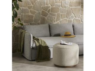 Four Hands Outdoor Sinclair Ottoman Stained Toasted Brown