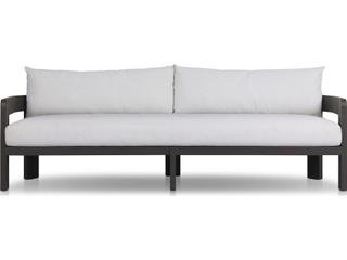 Four Hands Outdoor Jackson Metal Sofa 96" Alessi Linen