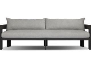Jackson 96-Inch Metal Sofa in Concha Fog