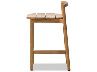 Four Hands Outdoor Baden Stool Fine Sanded Teak Counter