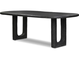 Four Hands Outdoor Obito Dining Table Obsidian Concrete