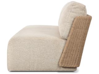 Four Hands Outdoor Sicilia Woven Sofa Concha Beige