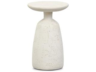 Four Hands Outdoor Ramara Small Nesting End Table Aged White Concrete
