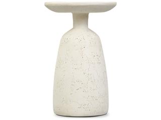 Four Hands Outdoor Ramara Small Nesting End Table Aged White Concrete