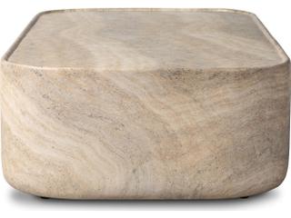 Four Hands Outdoor Manor Coffee Table Textured Sandy Grey