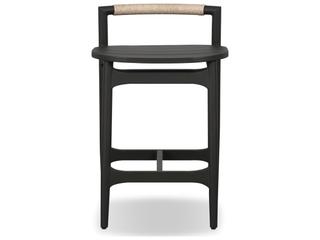 Four Hands Outdoor Baden Metal Stool Vintage White Counter