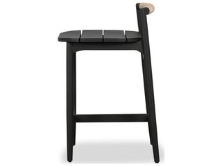 Four Hands Outdoor Baden Metal Stool Vintage White Counter