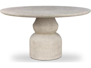 Four Hands Outdoor Faber Dining Table 55" Aged Natural Concrete