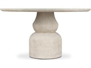 Four Hands Outdoor Faber Dining Table 55" Aged Natural Concrete