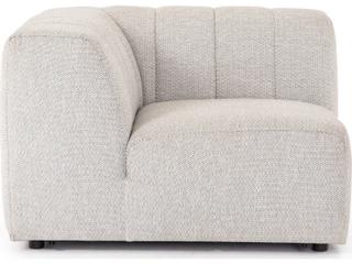 Solano Gwen Outdoor Sectional Corner Chair with Faye Ash Cushion