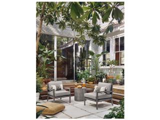 Four Hands Outdoor Colorado End Table Grey Concrete